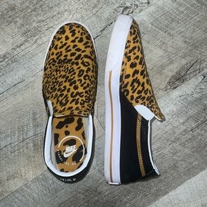 Nike Leopard Print Slip On Sneakers